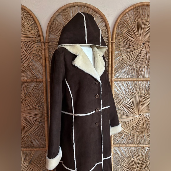 Vintage Marvin Richards Faux Shearling Coat - Picture 4 of 13